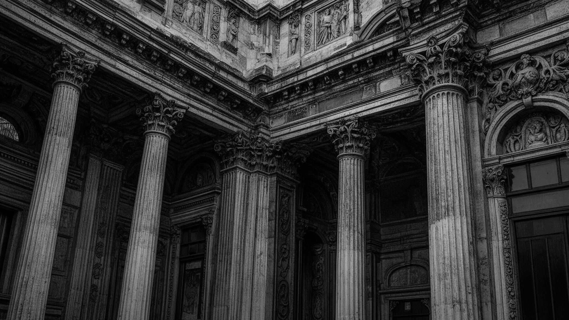 Monochrome architecture detail