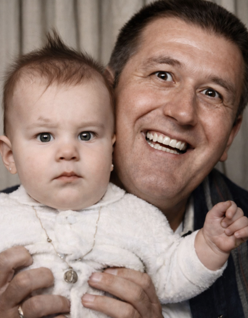 After AI restoration: Restore old photos - restored photo result