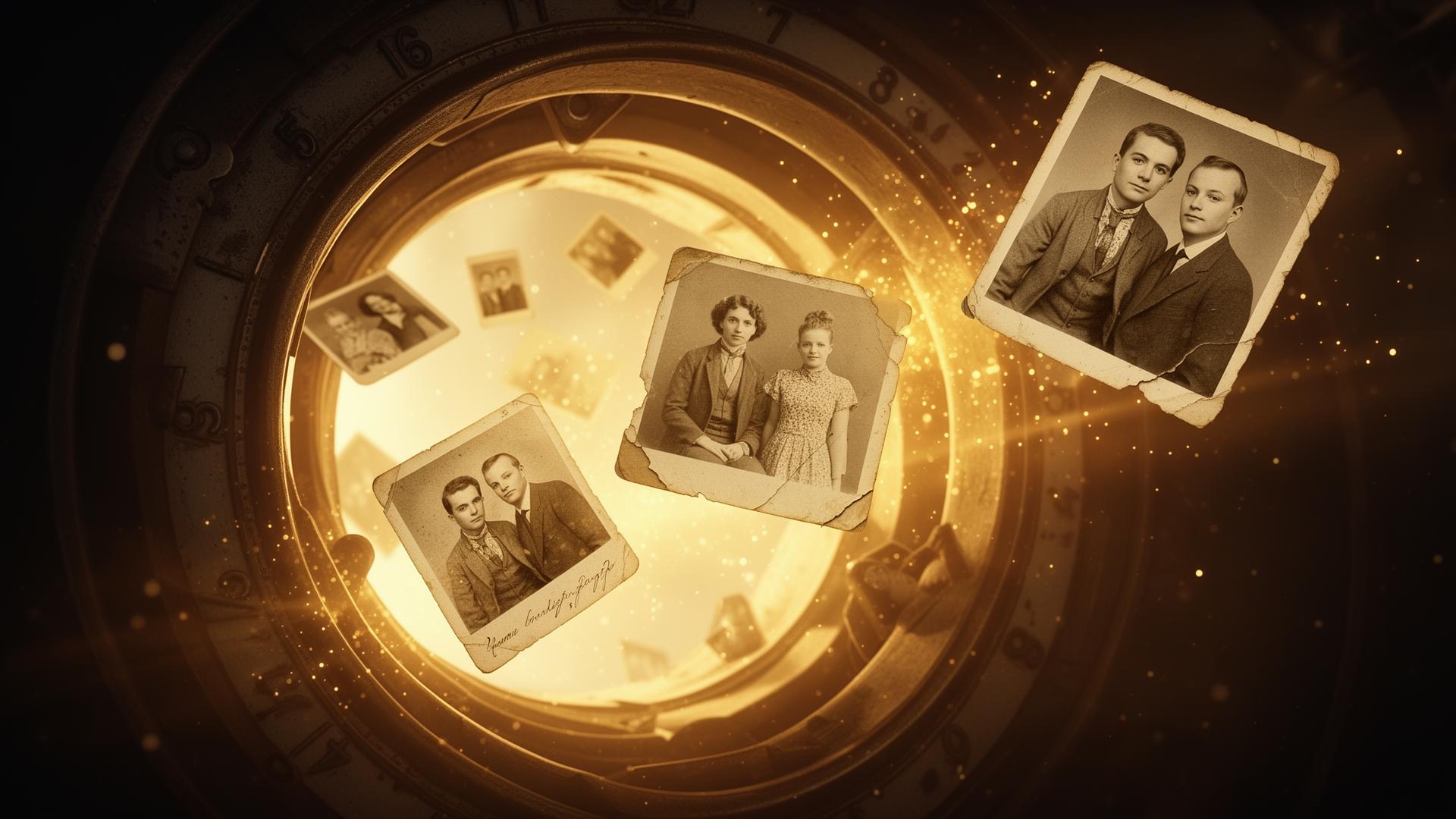 Photo Time Machine: Removing Creases and Scratches