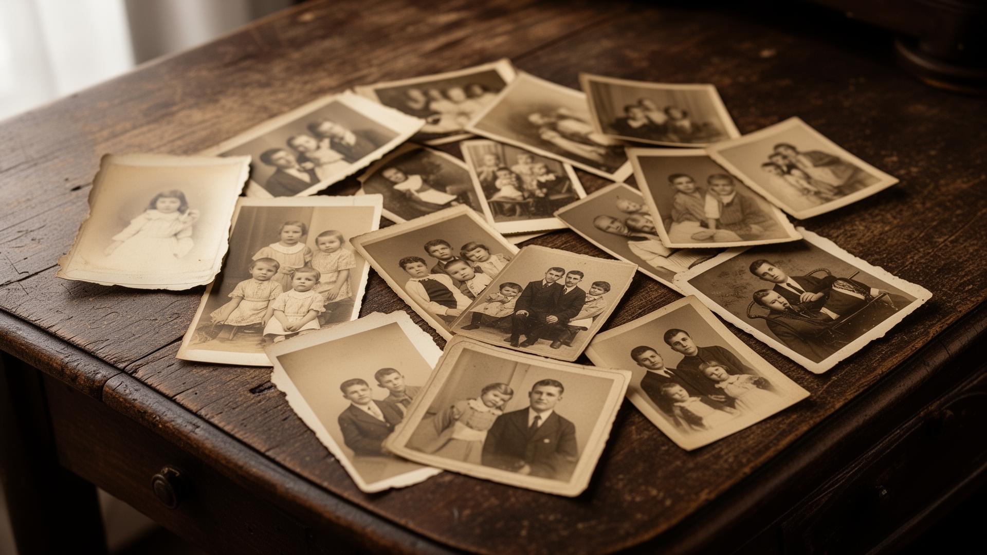Collage of vintage photos showing different restoration challenges